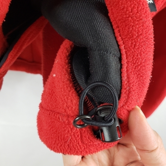 The North Face Red Fleece Zip Jacket - Picture 5 of 7